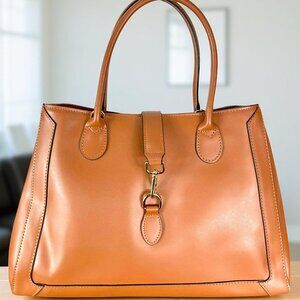 Women’s Handbag Designer Italian Leather – Safi Cognac